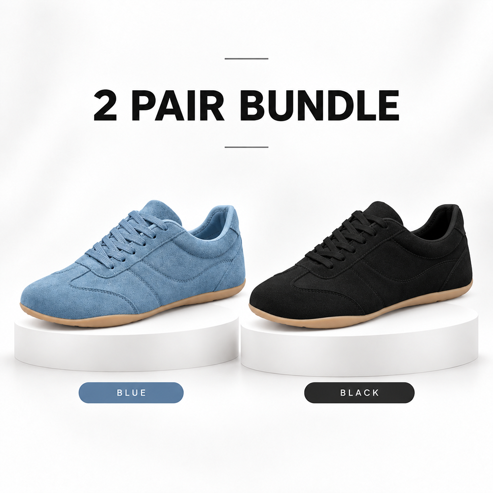 LAST DAY 80% OFF - 👣 Women's Orthopedic Arch Support Sneakers with Lace-Up Design & Cushioned Flat Sole