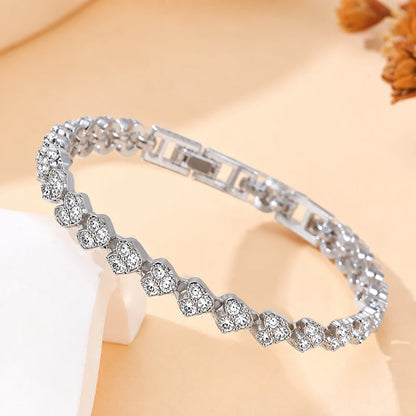 🔥𝑳𝑨𝑺𝑻 𝑫𝑨𝒀 𝑺𝑨𝑳𝑬-𝟖𝟎% 𝑶𝑭𝑭🔥𝑪𝒁𝑻𝑰𝑪𝑳𝑬® Lymphatic Magnetic Therapy Roman Crystal Diamond Bracelet