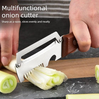⏰Last Day 60% OFF🔥 2-in-1 Stainless Steel Vegetable Peeler with Wooden Handle & Bottle Opener