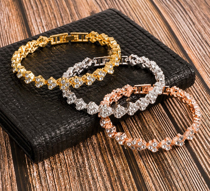 🔥𝑳𝑨𝑺𝑻 𝑫𝑨𝒀 𝑺𝑨𝑳𝑬-𝟖𝟎% 𝑶𝑭𝑭🔥𝑪𝒁𝑻𝑰𝑪𝑳𝑬® Lymphatic Magnetic Therapy Roman Crystal Diamond Bracelet