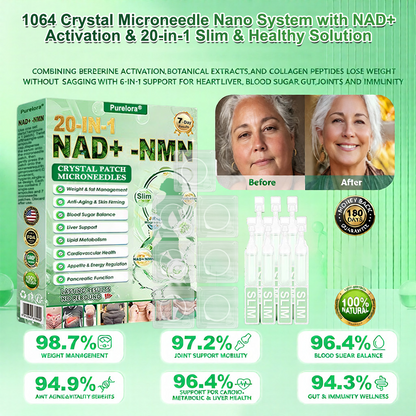 🔥🔥New Arrival |Purelora® Crystal Microneedle Nano System with NAD⁺ Activation & 20-in-1 Slim & Healthy Pacth Solution