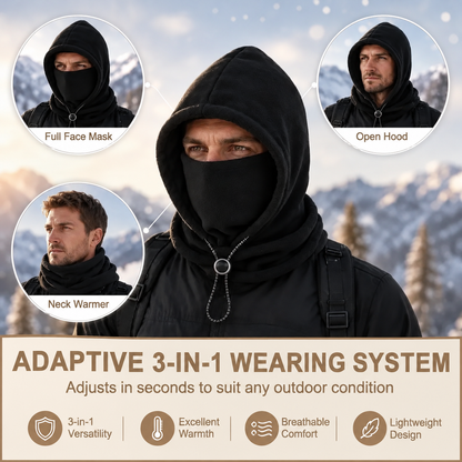 💖One-piece warm mask hat, Outdoor cycling windproof warm hat with neck mask