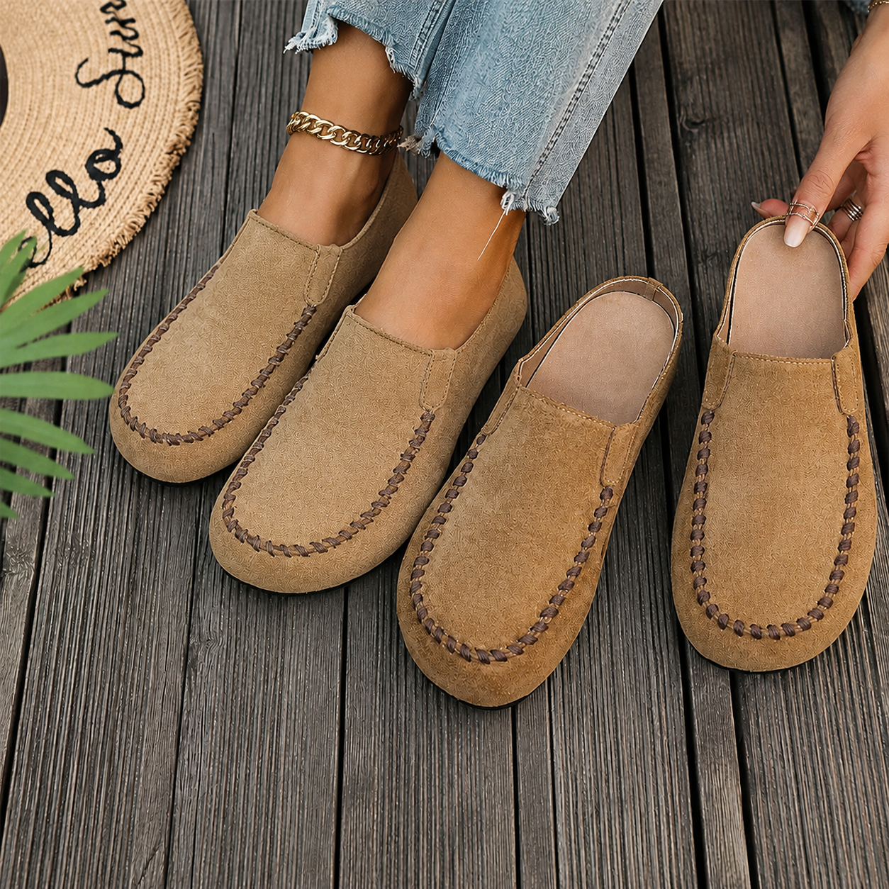 Last Day: 80% Off-👡✨ Women's Wide Closed-Toe Mule Slippers 🛋️