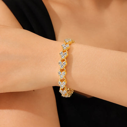 🔥𝑳𝑨𝑺𝑻 𝑫𝑨𝒀 𝑺𝑨𝑳𝑬-𝟖𝟎% 𝑶𝑭𝑭🔥𝑪𝒁𝑻𝑰𝑪𝑳𝑬® Lymphatic Magnetic Therapy Roman Crystal Diamond Bracelet