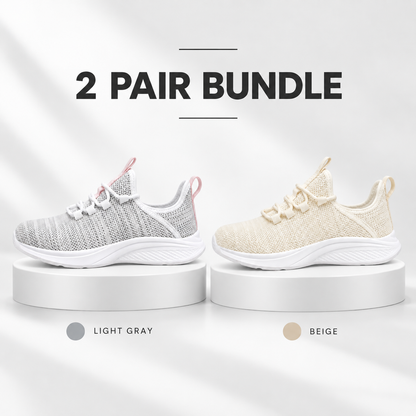 LAST DAY 80% OFF - 👣 Women's Orthopedic Mesh Sneakers with Textured Sole and Pull Tab Detail