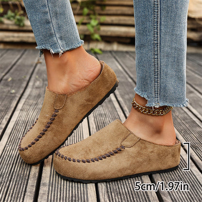 Last Day: 80% Off-👡✨ Women's Wide Closed-Toe Mule Slippers 🛋️