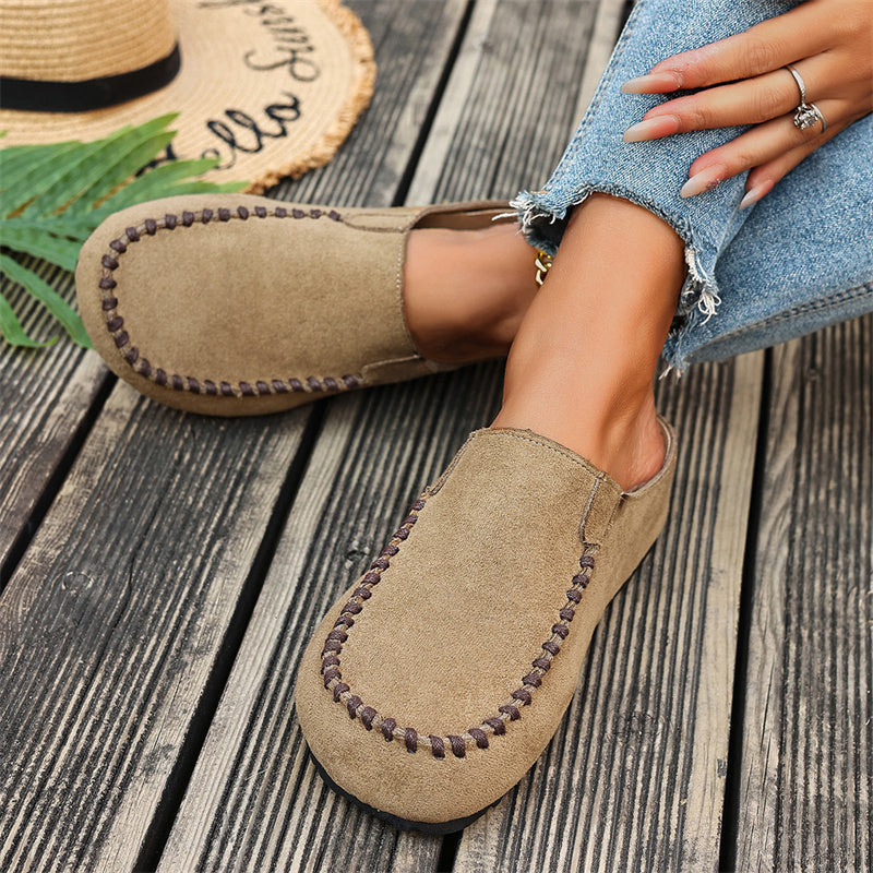 Last Day: 80% Off-👡✨ Women's Wide Closed-Toe Mule Slippers 🛋️
