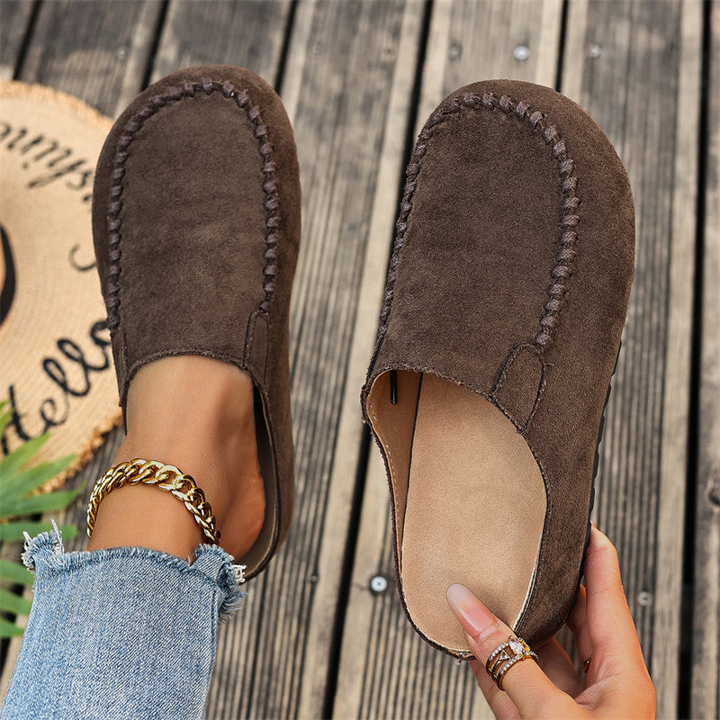 Last Day: 80% Off-👡✨ Women's Wide Closed-Toe Mule Slippers 🛋️