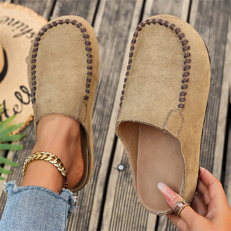 Last Day: 80% Off-👡✨ Women's Wide Closed-Toe Mule Slippers 🛋️